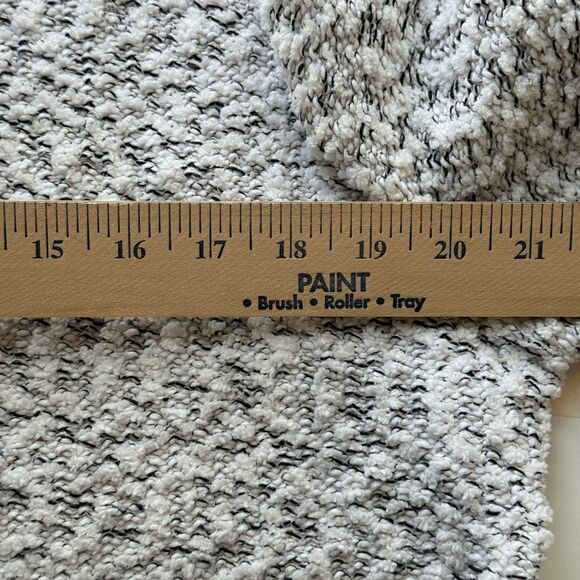 Vince Camuto Ruched Sleeve Boucle  Pullover In Pearl Ivory, Large - Picture 5 of 5